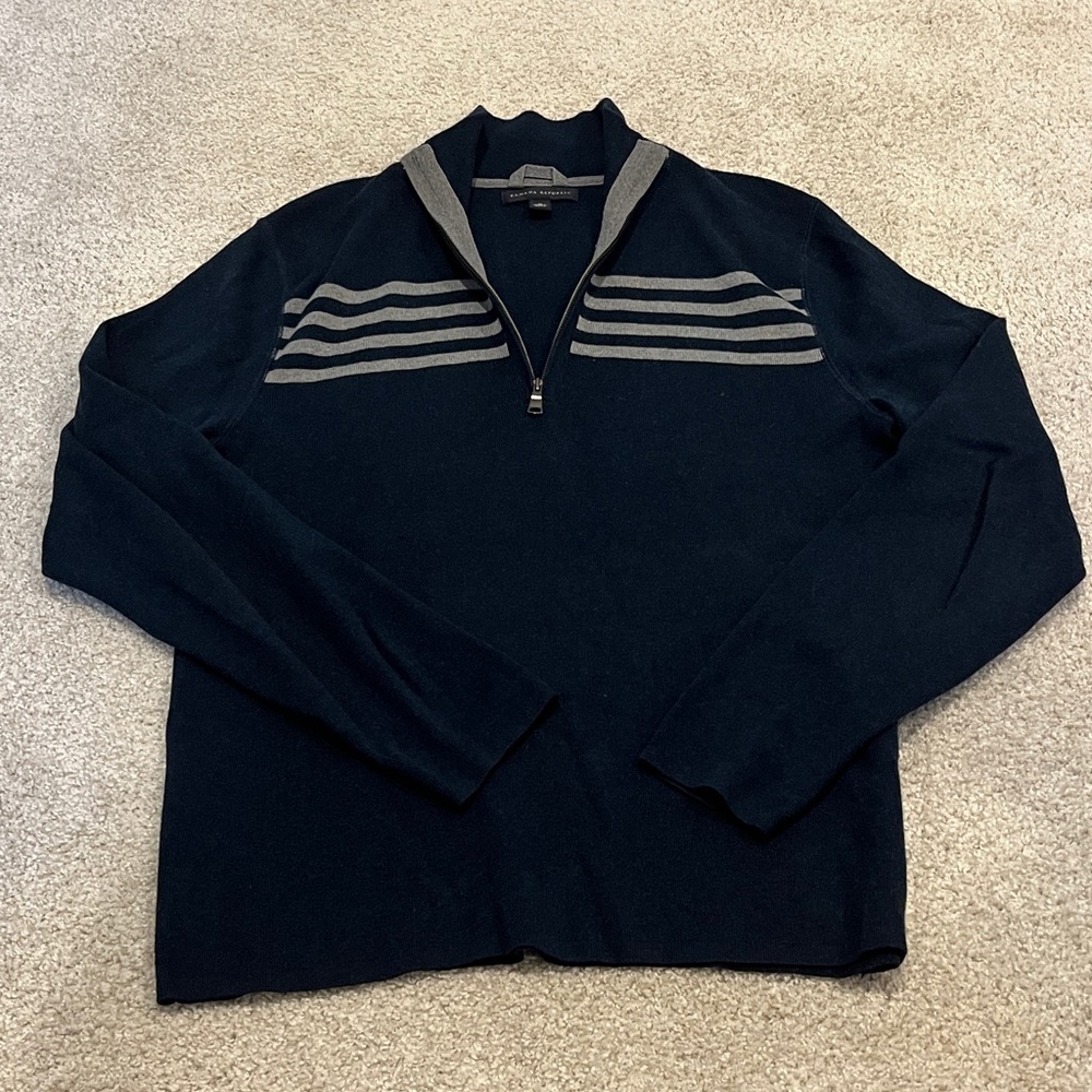Banana republic half zip sweater